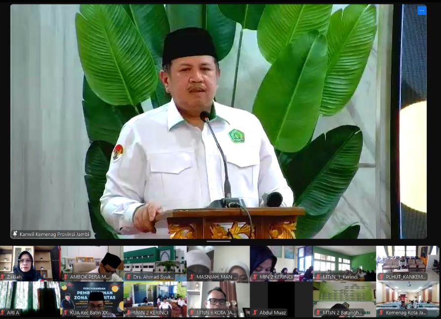 MAN IC Jambi Ikuti Pencanangan Zona Integritas secara Virtual