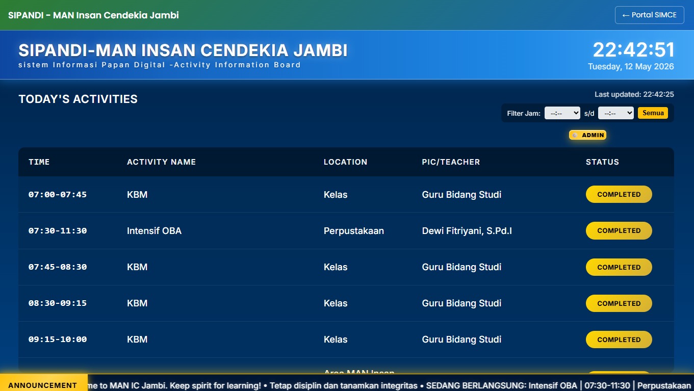 SIPANDI Diluncurkan, MAN IC Jambi Perkuat Transformasi Digital dan Budaya Zona Integritas