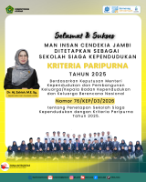 MAN Insan Cendekia Jambi Raih Predikat Sekolah Siaga Kependudukan  Kriteria Paripurna